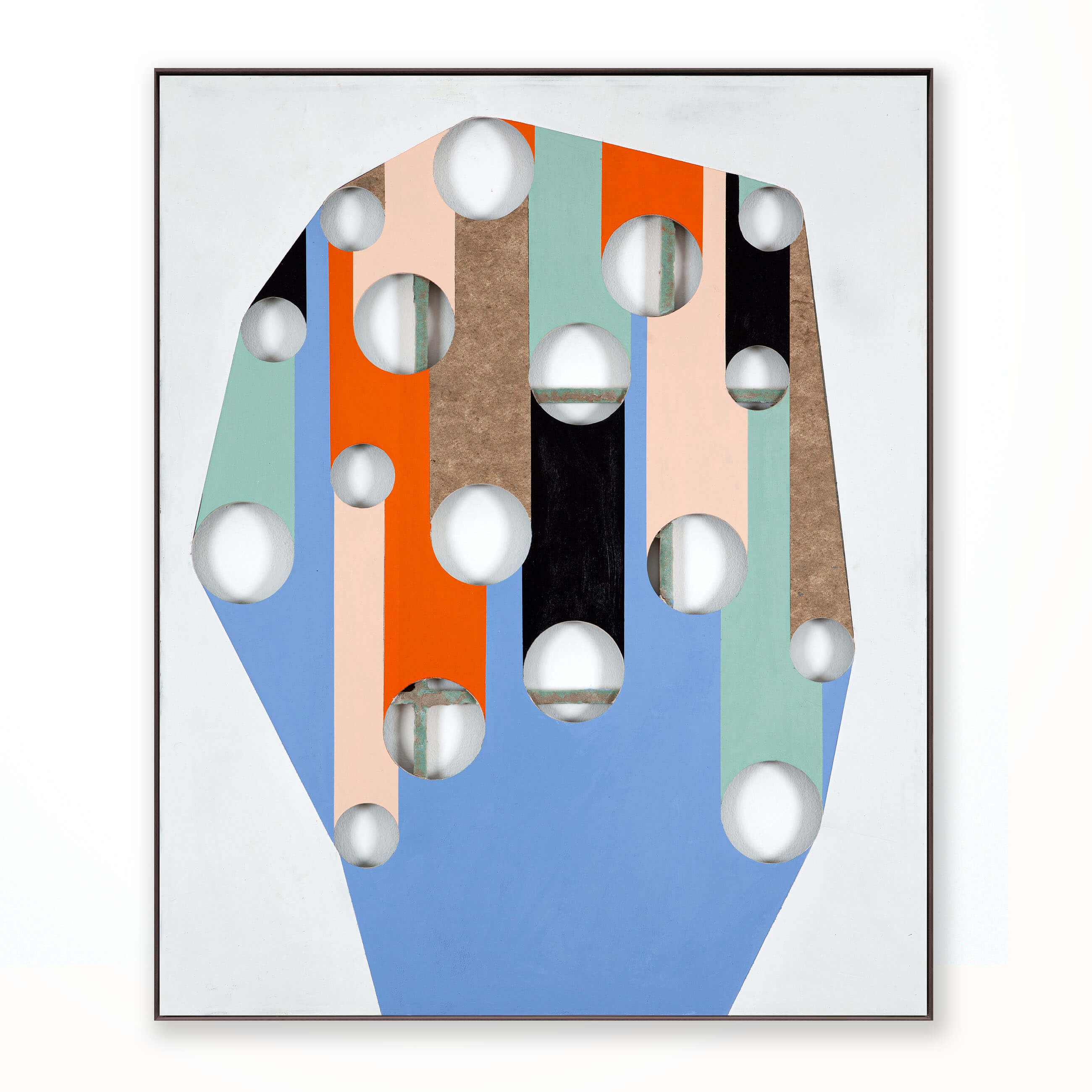 untitled (blue drop-face), galerie jo van de loo, 2021